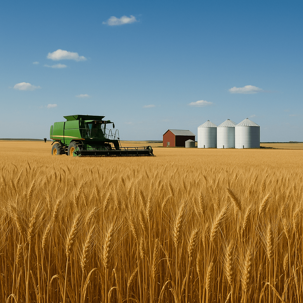 Saskatchewan wheat farm